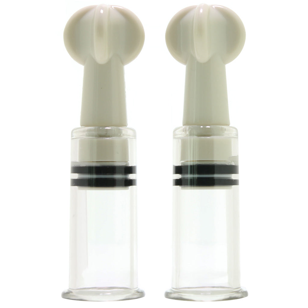 Pumped Small Nipple Suction Set in Clear Bondage and Fetish > Nipple Stimulators & Clamps