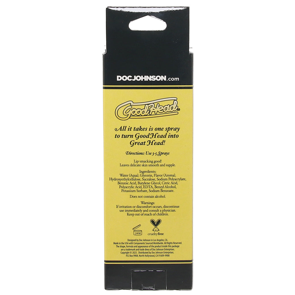 GoodHead Juicy Mouth Spray 2oz/59ml in Lemon Drop Lubes and Lotions > Flavored Sex Lubes