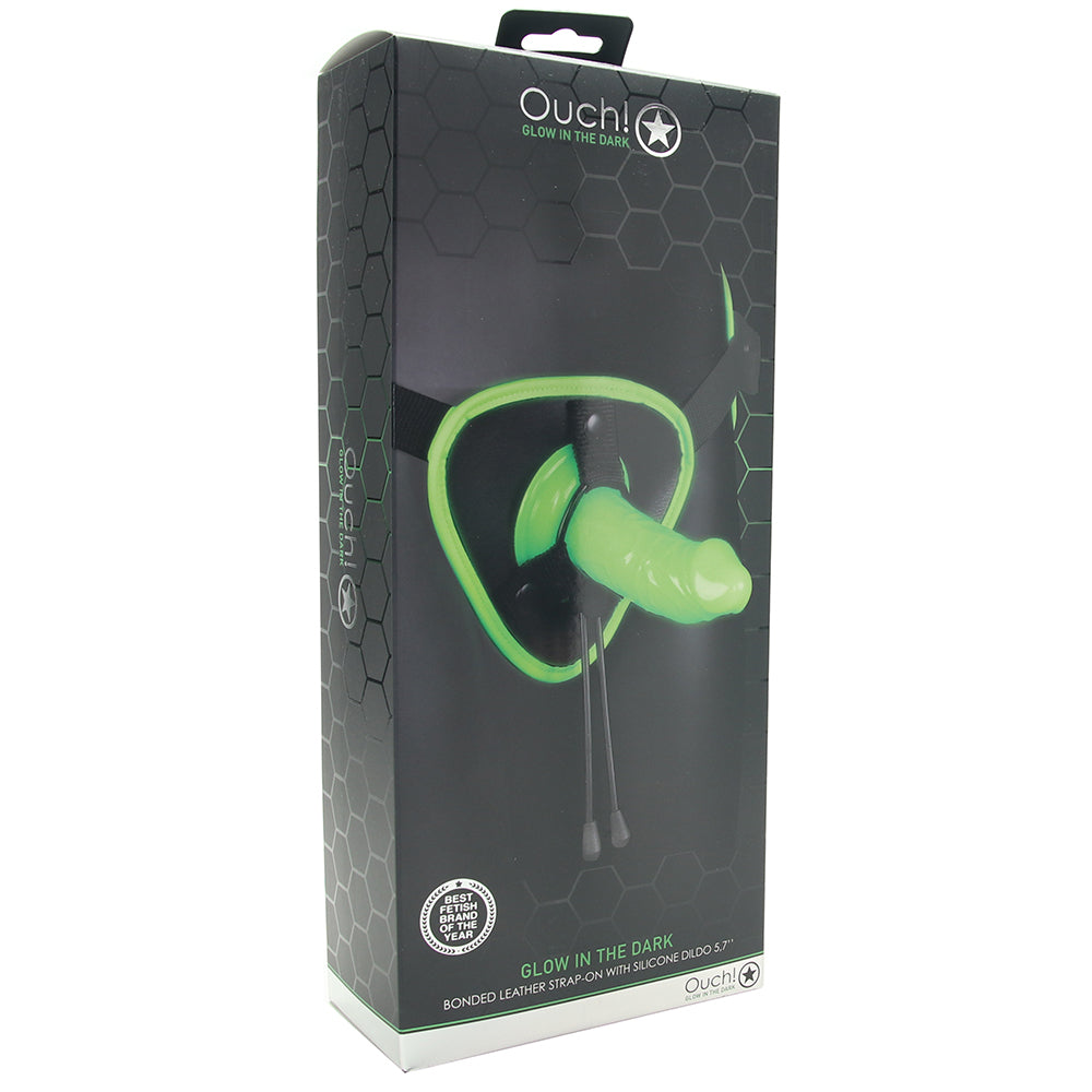 Ouch! Glow In The Dark Harness with Silicone Dildo Dildo Sex Toys > Strap-On and Harnesses
