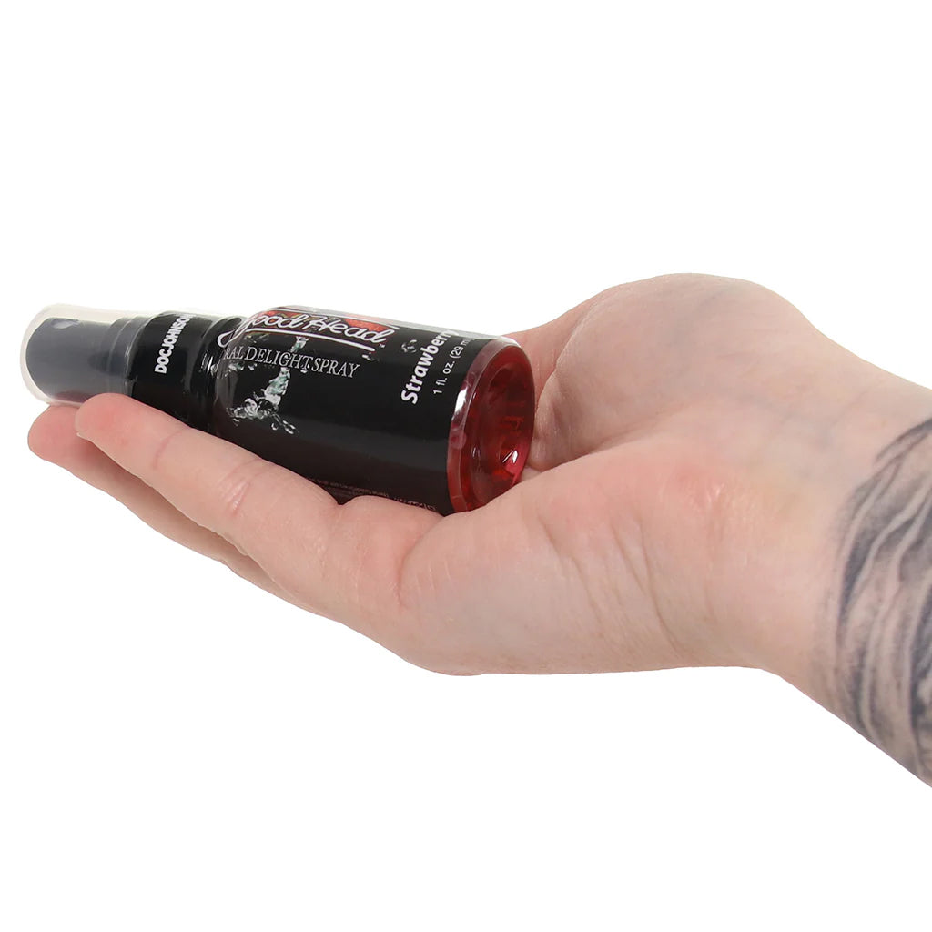 GoodHead Oral Delight Spray 1oz in Strawberry Lubes and Lotions > Flavored Sex Lubes