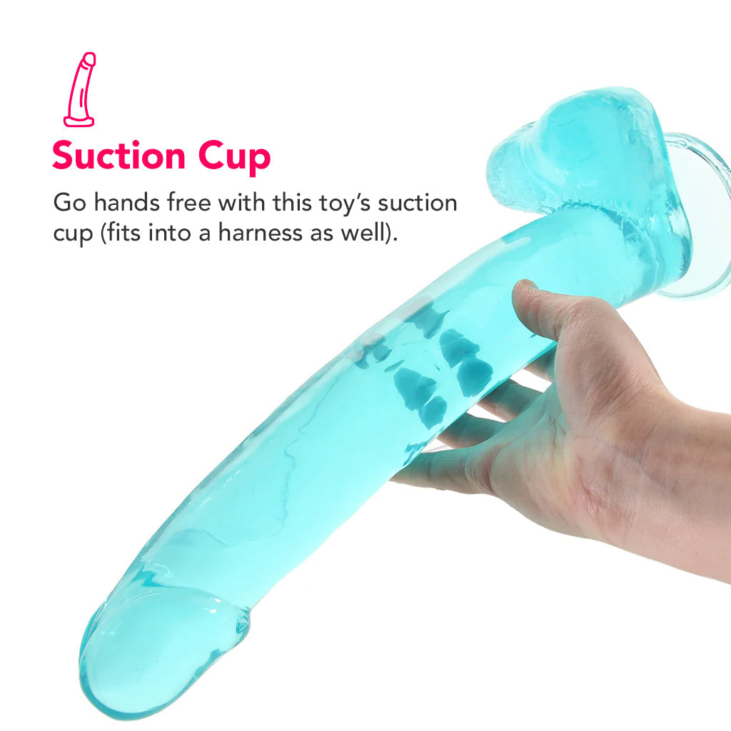 Size Queen 12 Inch Jelly Dildo in Blue Dildo Sex Toys > Realistic Dildos