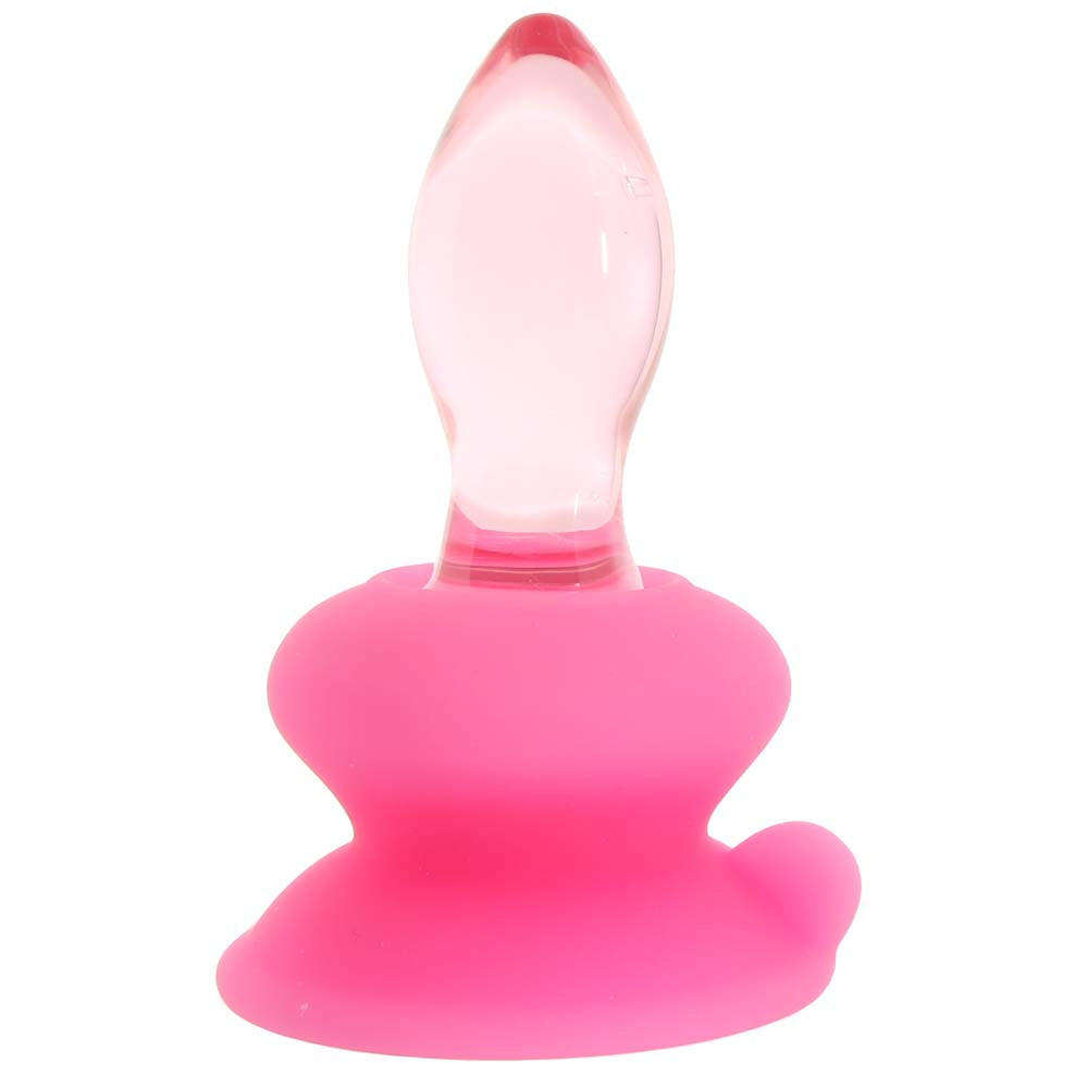 Icicles No. 90 Glass Plug in Pink Anal Sex Toys > Butt Plugs