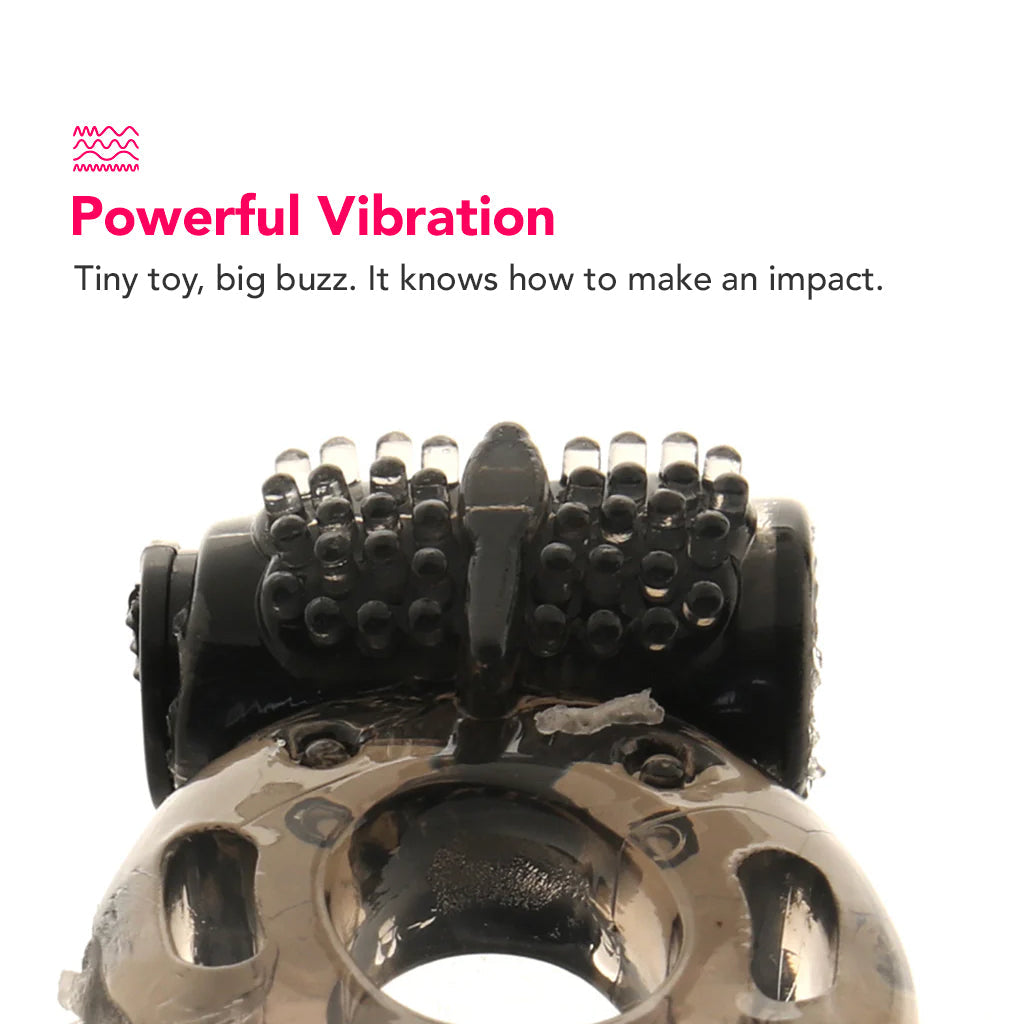 PinkCherry Vibrating Cock Ring in Smoke Cock Rings