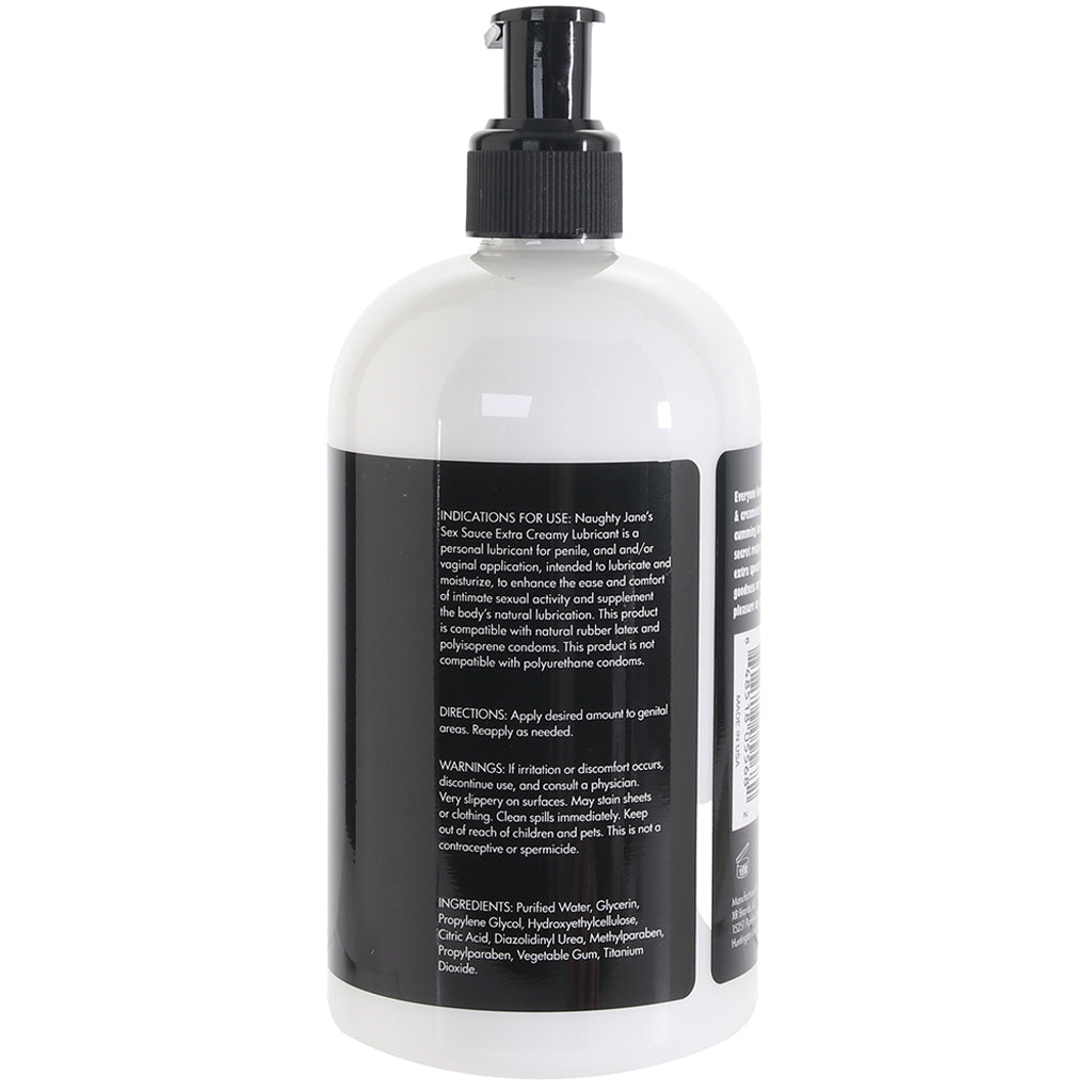 Naughty Jane's Sex Sauce Extra Creamy Lubricant in 16oz/488 Lubes and Lotions > Water Based Sex Lubes