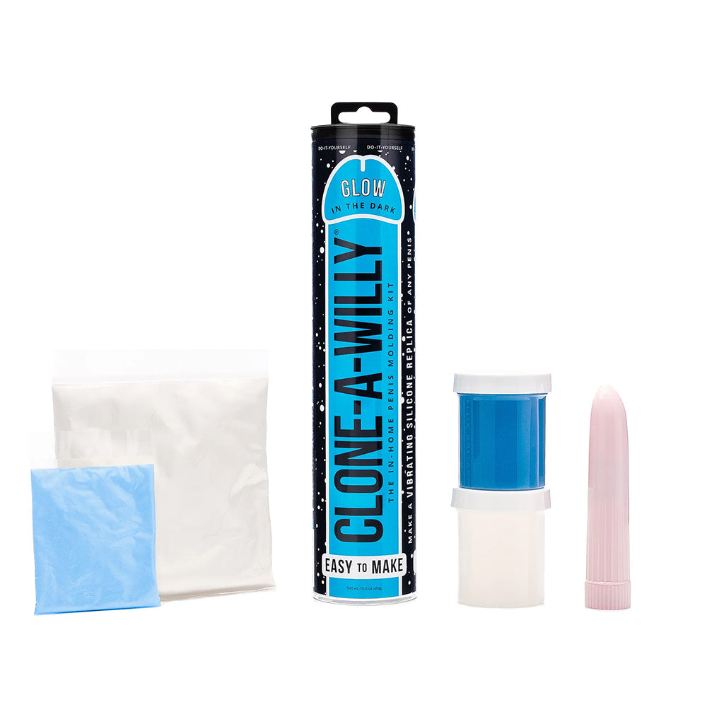 Clone-A-Willy Glow in the Dark in Blue Dildo Sex Toys > Realistic Dildos