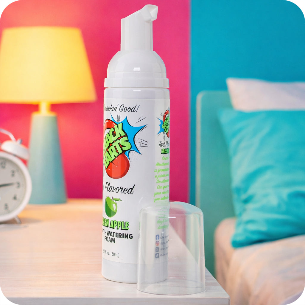 Smack Tarts Mouthwatering Foam 2.7oz/80ml in Green Apple Lubes and Lotions > Flavored Sex Lubes