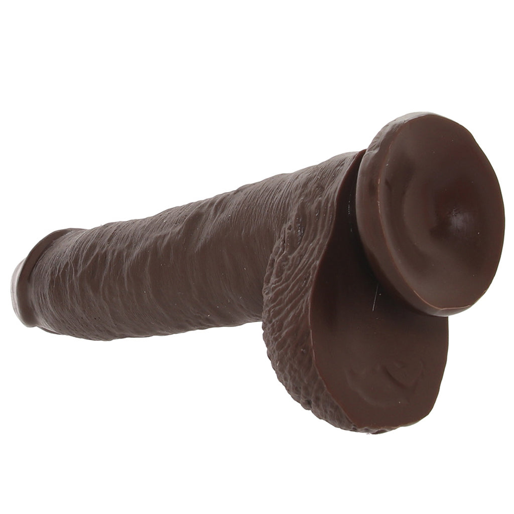 King Cock 10 Inch Cock with Balls in Brown Dildo Sex Toys > Realistic Dildos