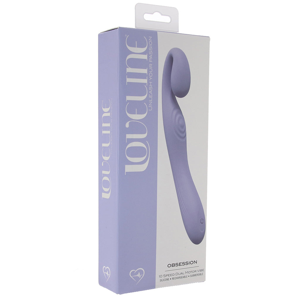 Loveline Obsession Dual Vibe in Lavender Vibrators > G-Spot Vibrators