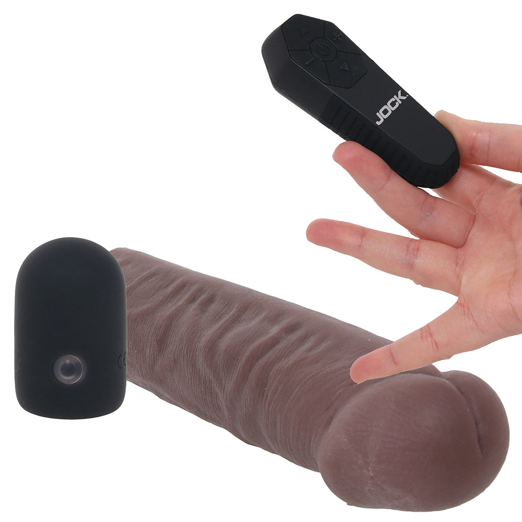 Jock Vibrating Realistic Penis Extender in Dark