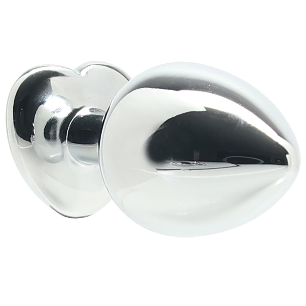 Ouch! Pink Heart Gem Plug in Medium Anal Sex Toys > Butt Plugs