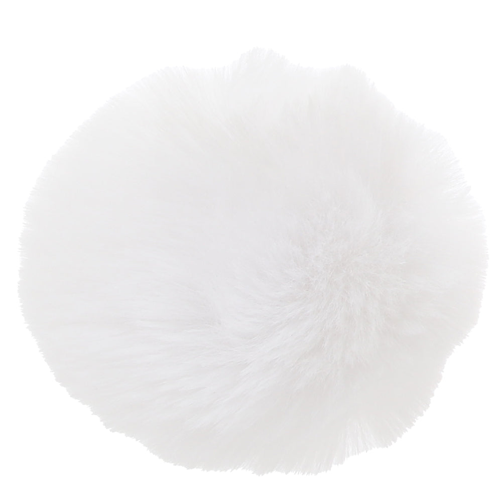 Gemsations 3 Inch Bunny Tail Butt Plug in Silver Anal Sex Toys > Butt Plugs