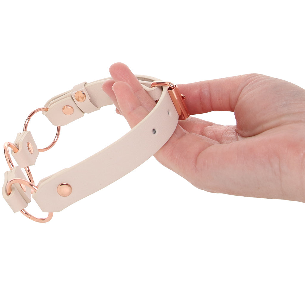 S&M Peaches 'n CreaMe Ring Day Collar Bondage and Fetish > Leashes and Collars