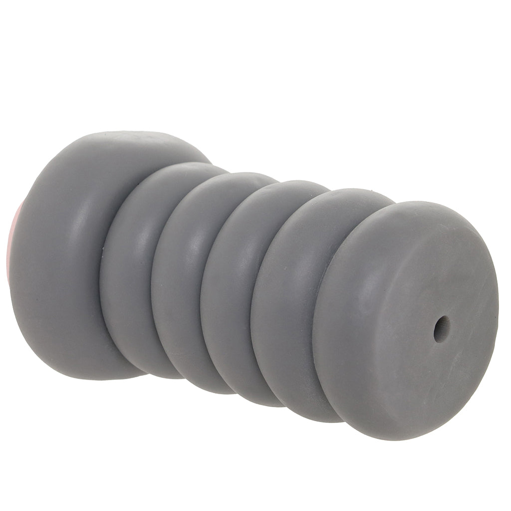 Ribbed Gripper Tight Pussy Stroker in Brown Male Masturbators > Pocket Strokers