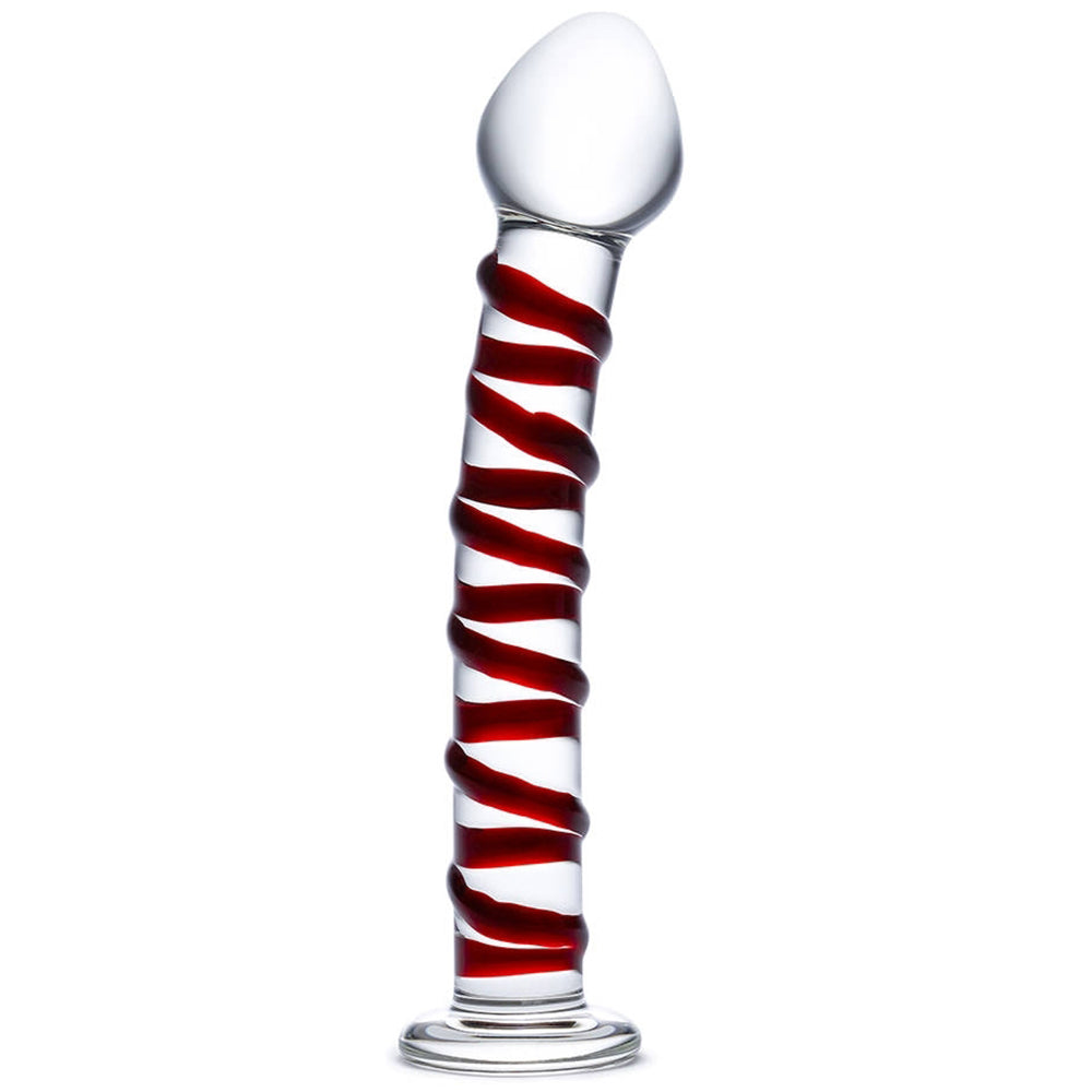 gläs 8 Inch Mr. Swirly Dildo Dildo Sex Toys > G-Spot Dildos