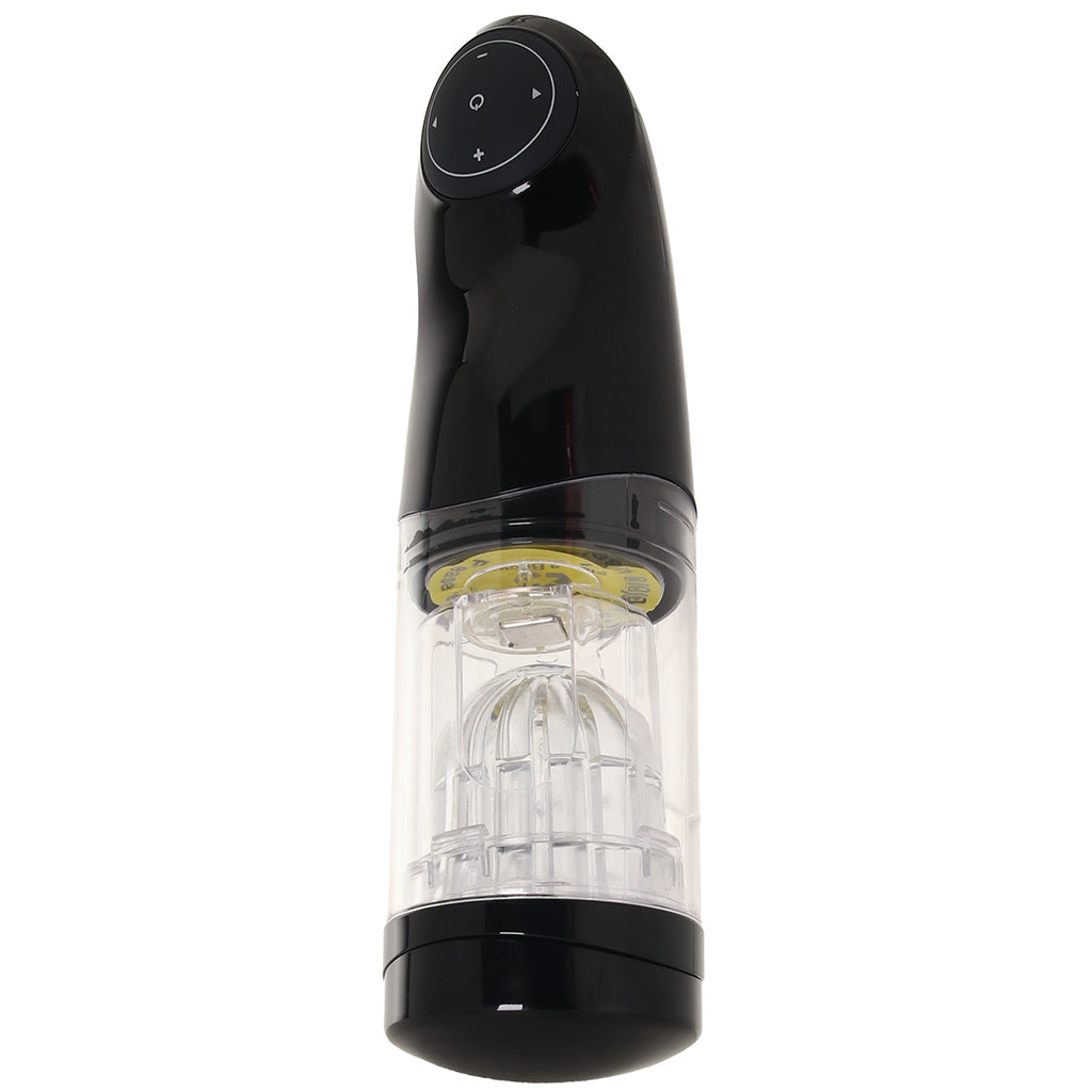 Extreme Mega-Bator Ass in Black/Clear Male Masturbators > Self-Contained Strokers