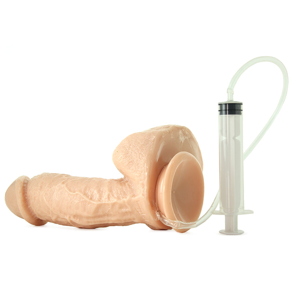 The Amazing Squirting Realistic Cock in White Dildo Sex Toys > Realistic Dildos