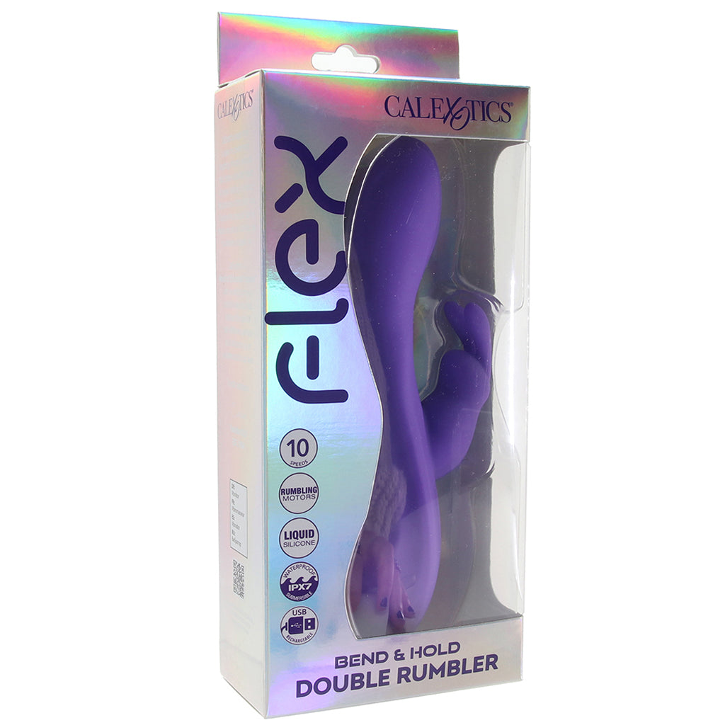 Flex Bend & Hold Double Rumbler Rabbit Vibe Vibrators > Rabbit Vibrators
