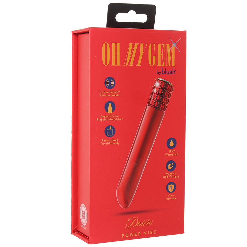 Oh My Gem Desire Power Vibe in Ruby Vibrators > Bullet and Egg Vibrators