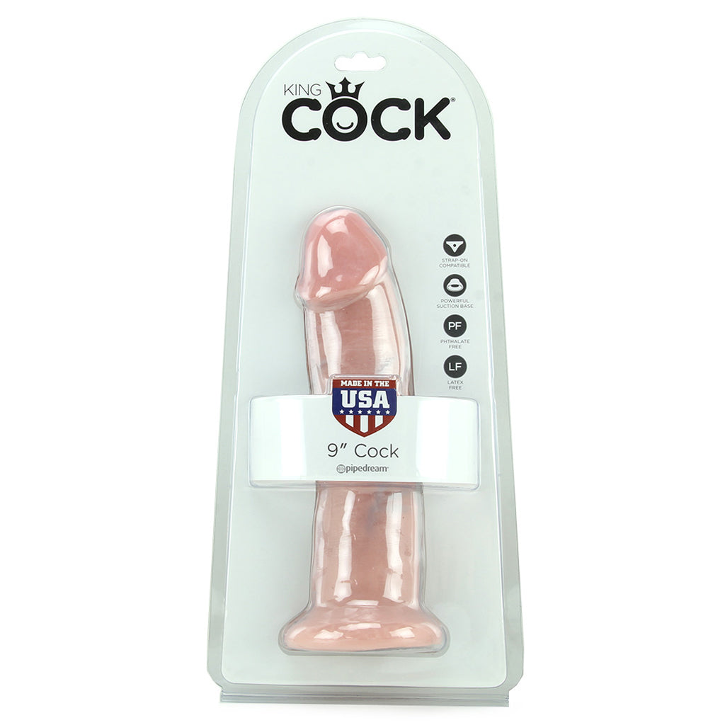 King Cock 9 Inch Dildo in Flesh Dildo Sex Toys > Realistic Dildos