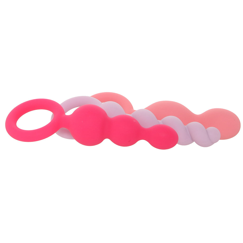 Satisfyer Plugs Silicone 3 Piece Set in Multi-Coloured Anal Sex Toys > Butt Plugs