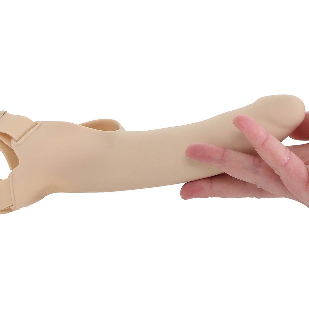 Accommodator Silicone Chin Strap Dildo in Ivory Dildo Sex Toys > Strap-On and Harnesses