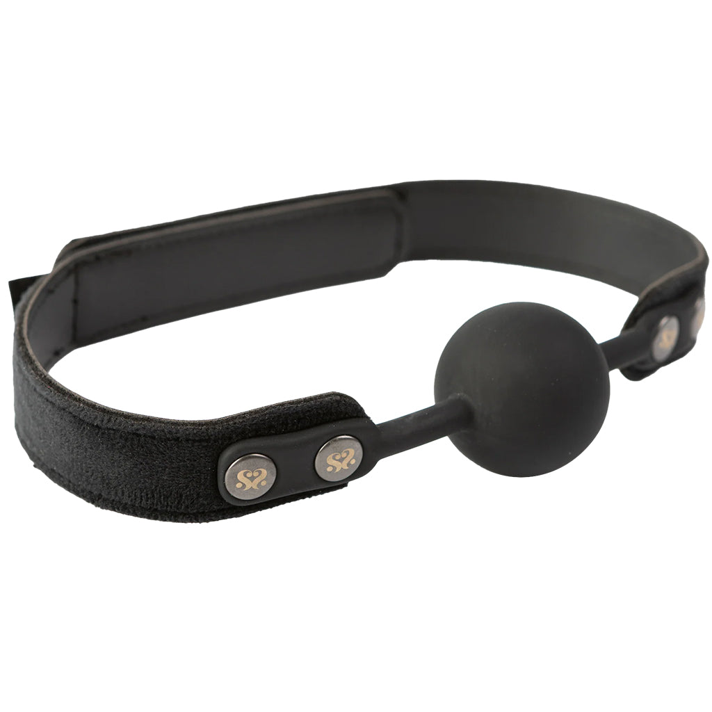 Sei Mio Strictly Come Quietly Soft Strap Silicone Ball Gag Bondage and Fetish > Ball Gags & Mouth Restraints