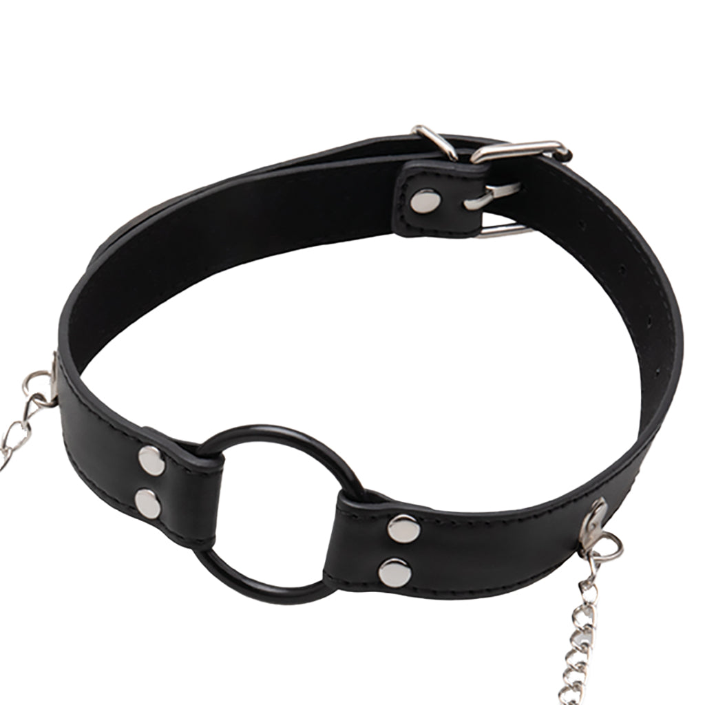 Open Mouth Gag with Nipple Clips Bondage and Fetish > Nipple Stimulators & Clamps