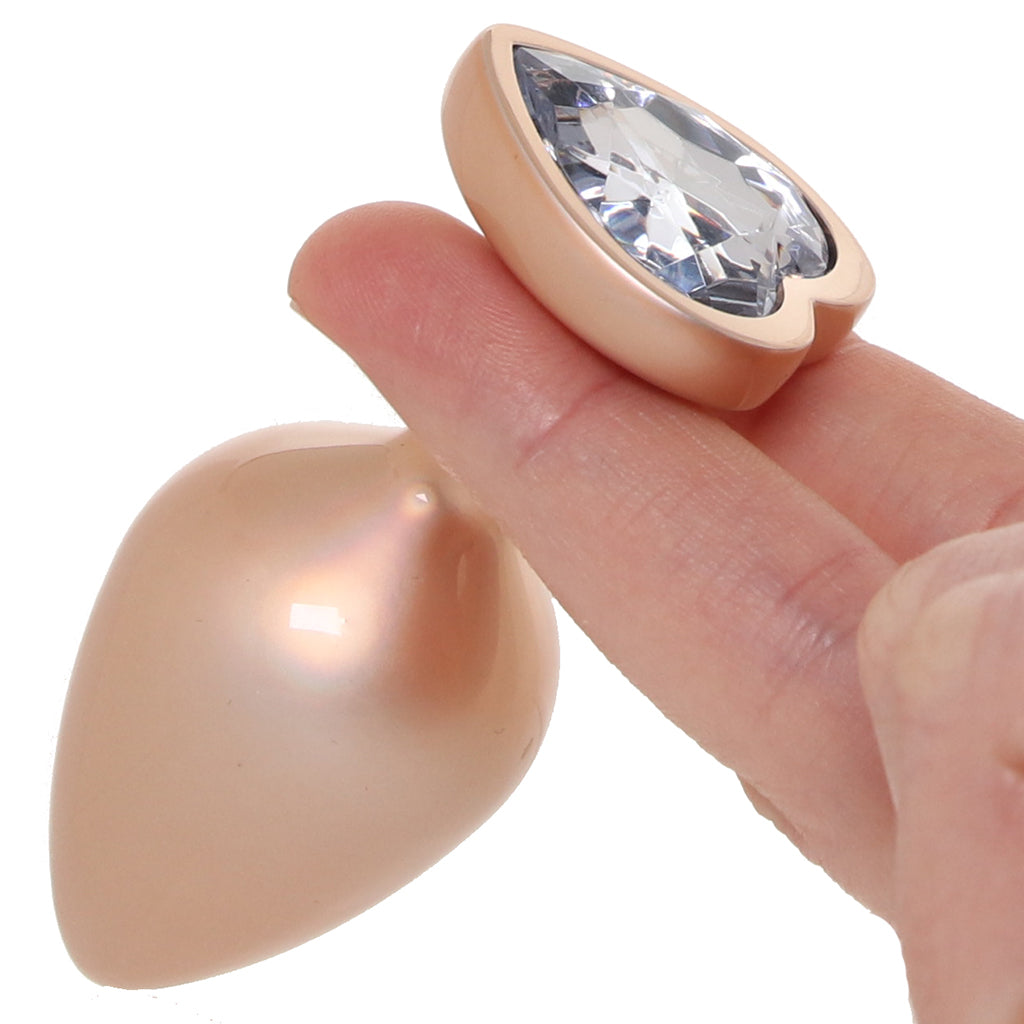 Booty Bling Gold Metal Jewelled Butt Plug in Medium Anal Sex Toys > Butt Plugs