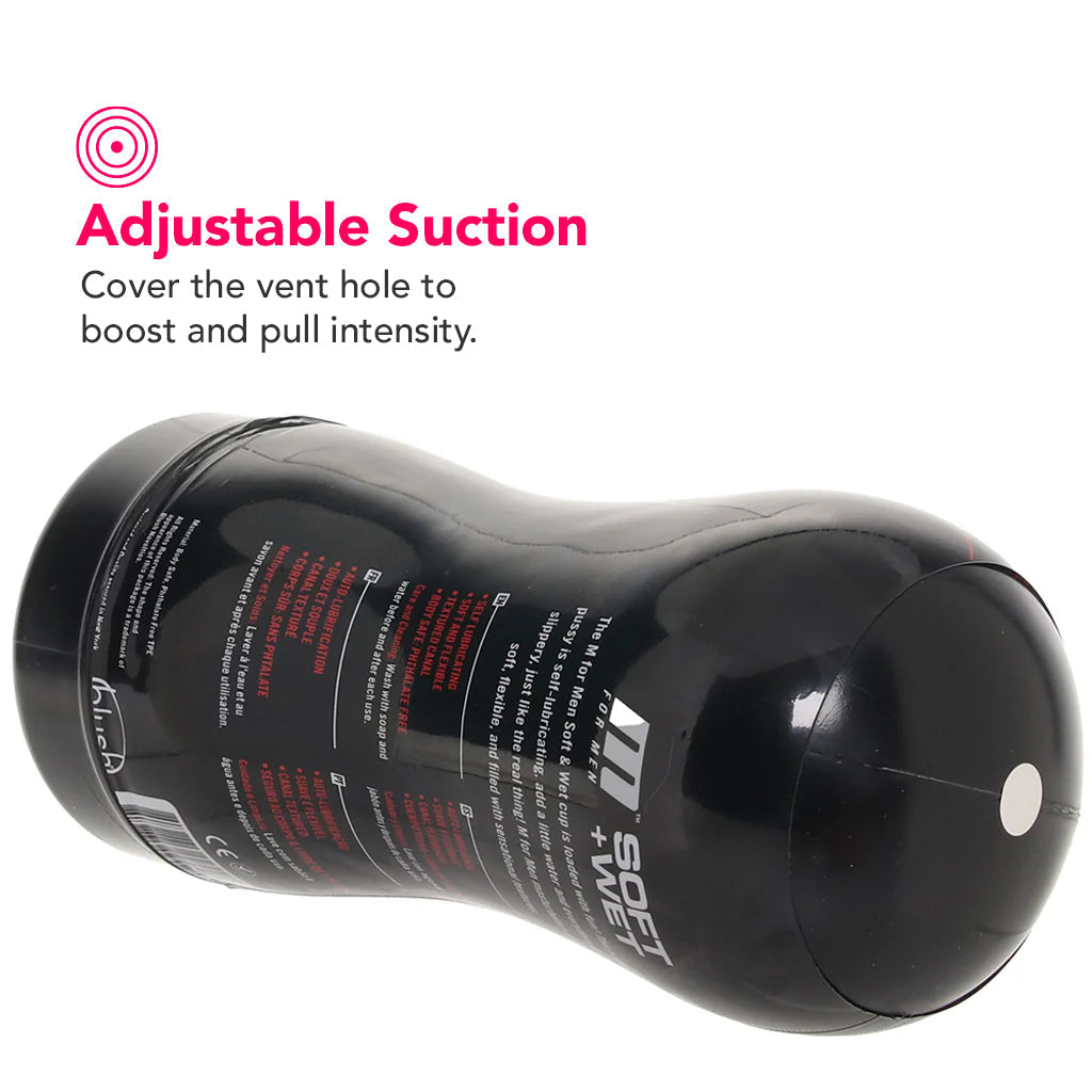 M For Men Soft + Wet Pussy in Pleasure Ridges & Orbs Male Masturbators > Pocket Strokers