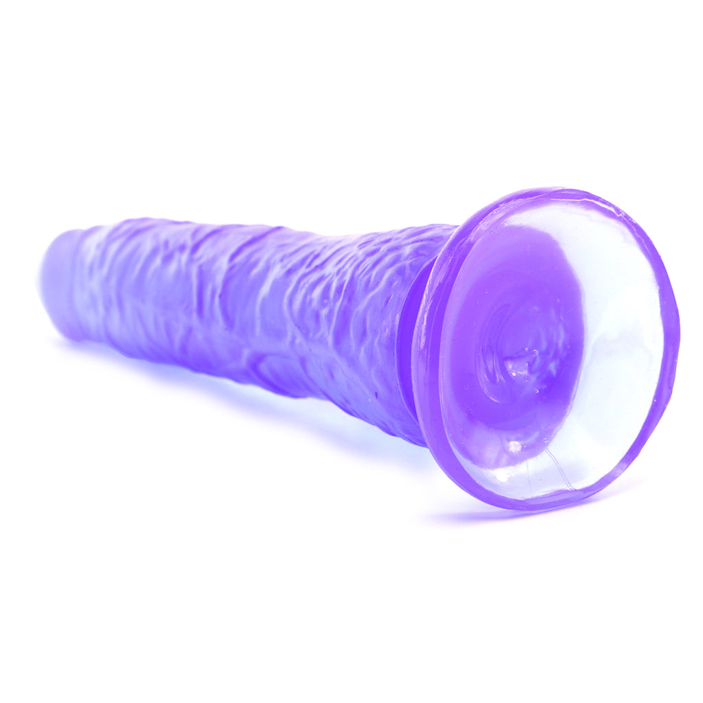 Basix Slim 7 Inch Dildo in Purple Dildo Sex Toys > Realistic Dildos