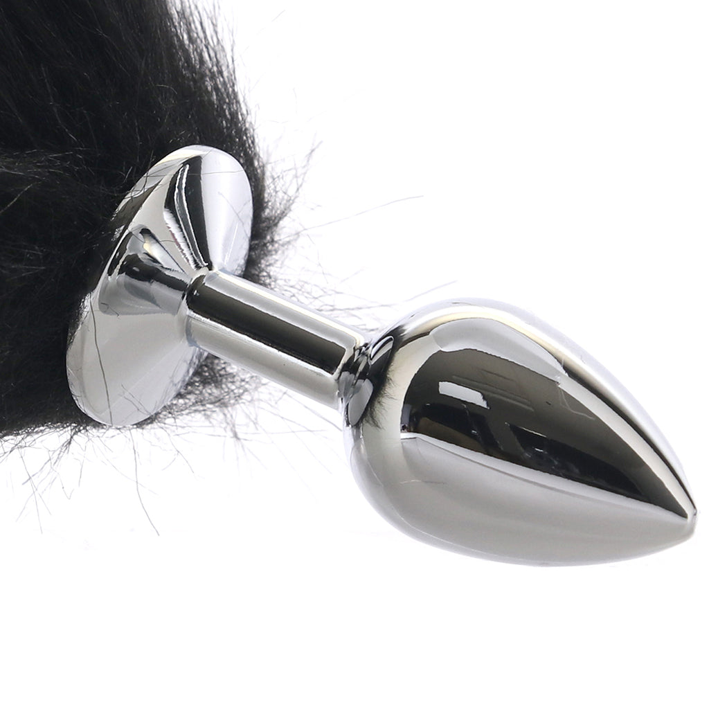 Running Wild Black & White Tail Plug Anal Sex Toys > Butt Plugs