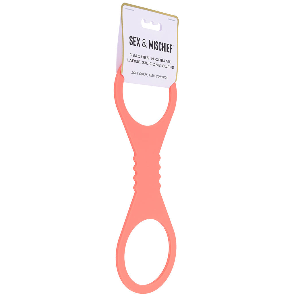 S&M Peaches 'n CreaMe Silicone Cuffs in Large Bondage and Fetish > Wrist and Ankle Cuffs