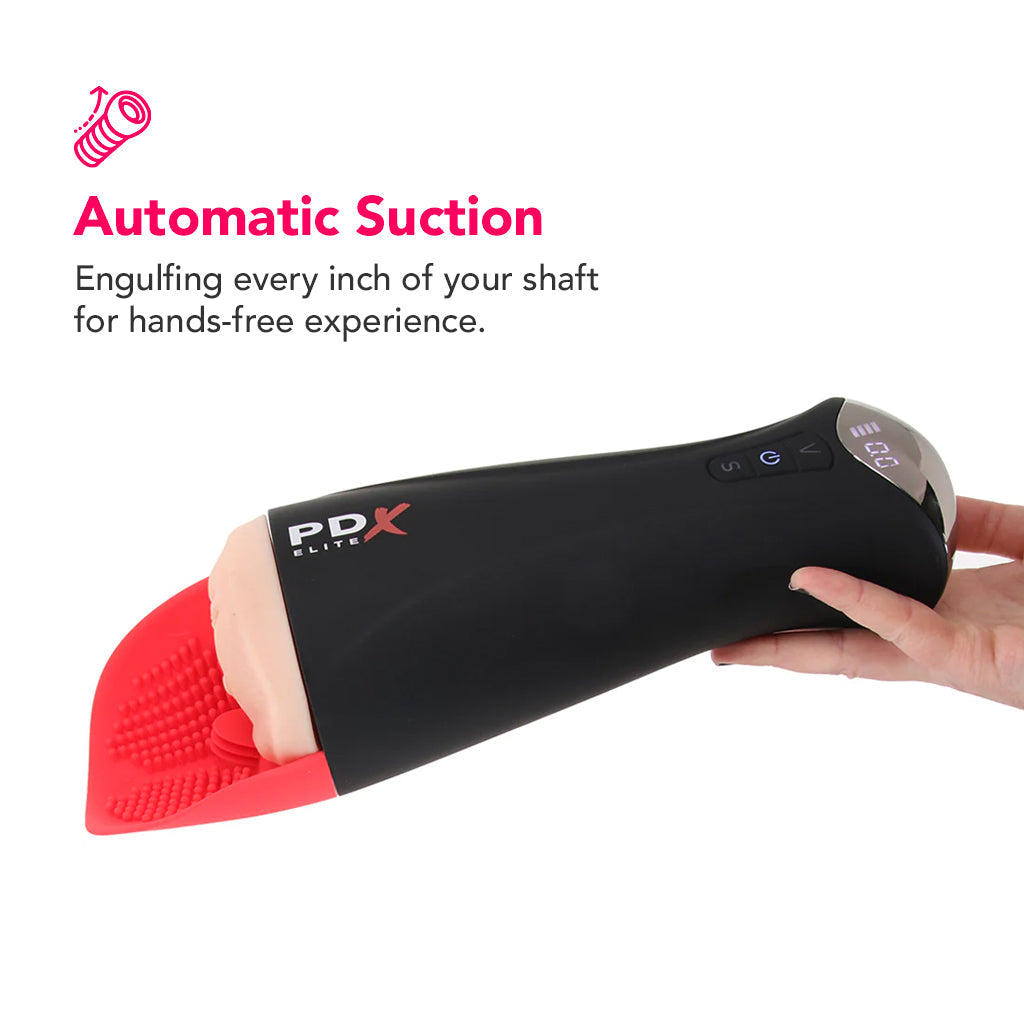 PDX Elite Fap-O-Matic Pro XL Suction Stroker in Light Male Masturbators > Auto Strokers
