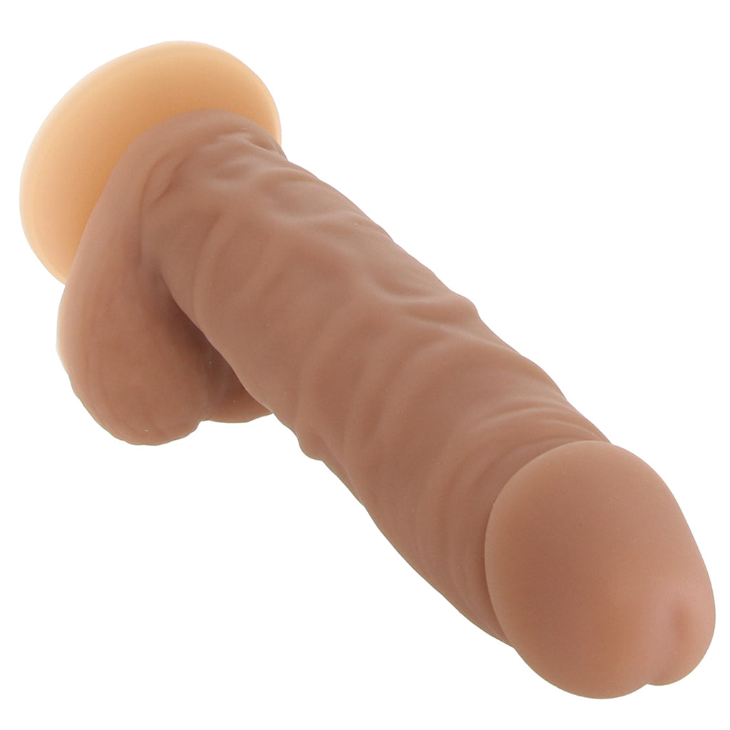 EasyRiders 7 Inch Silicone Dildo with Balls in Tan Dildo Sex Toys > Realistic Dildos