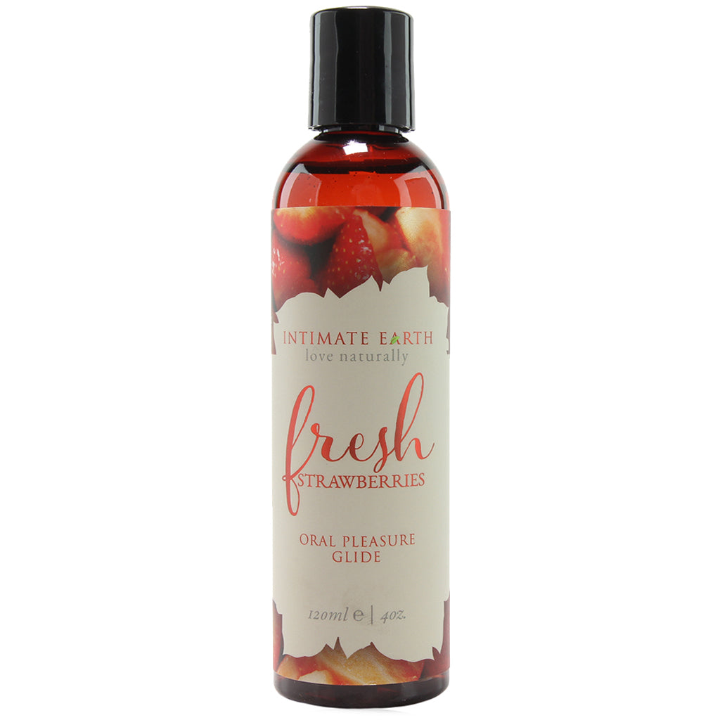 Oral Pleasure Glide 4oz/120ml in Fresh Strawberries Lubes and Lotions > Flavored Sex Lubes