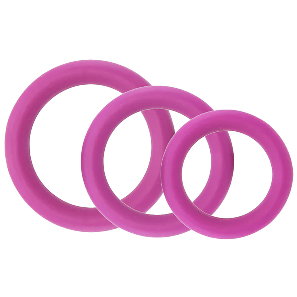 Silicone Cock Rings #2 in Purple Cock Rings