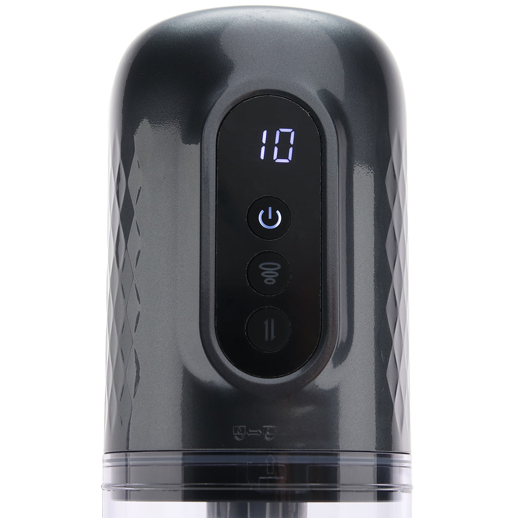 Pumped Vortex Auto Stroker in Gunmetal Male Masturbators > Auto Strokers