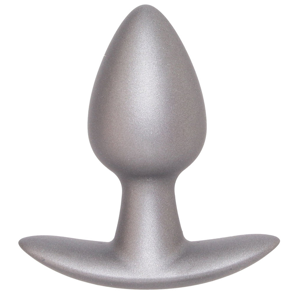 Ouch! Smooth Silicone 2.6 Inch Butt Plug in Gun Metal Anal Sex Toys > Butt Plugs