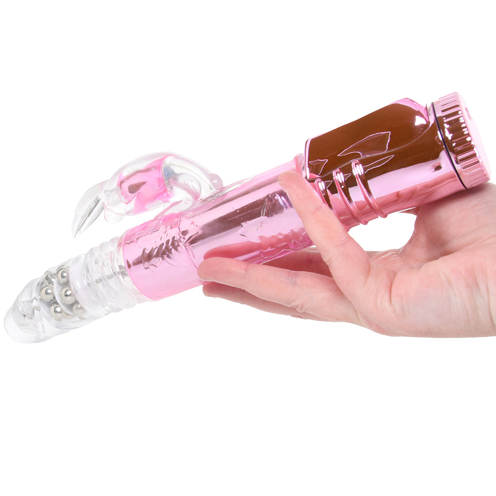 Thrusting Orgasm Bunny Vibe in Pink Vibrators > Rabbit Vibrators
