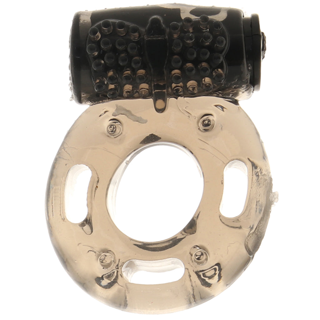PinkCherry Vibrating Cock Ring in Smoke Cock Rings