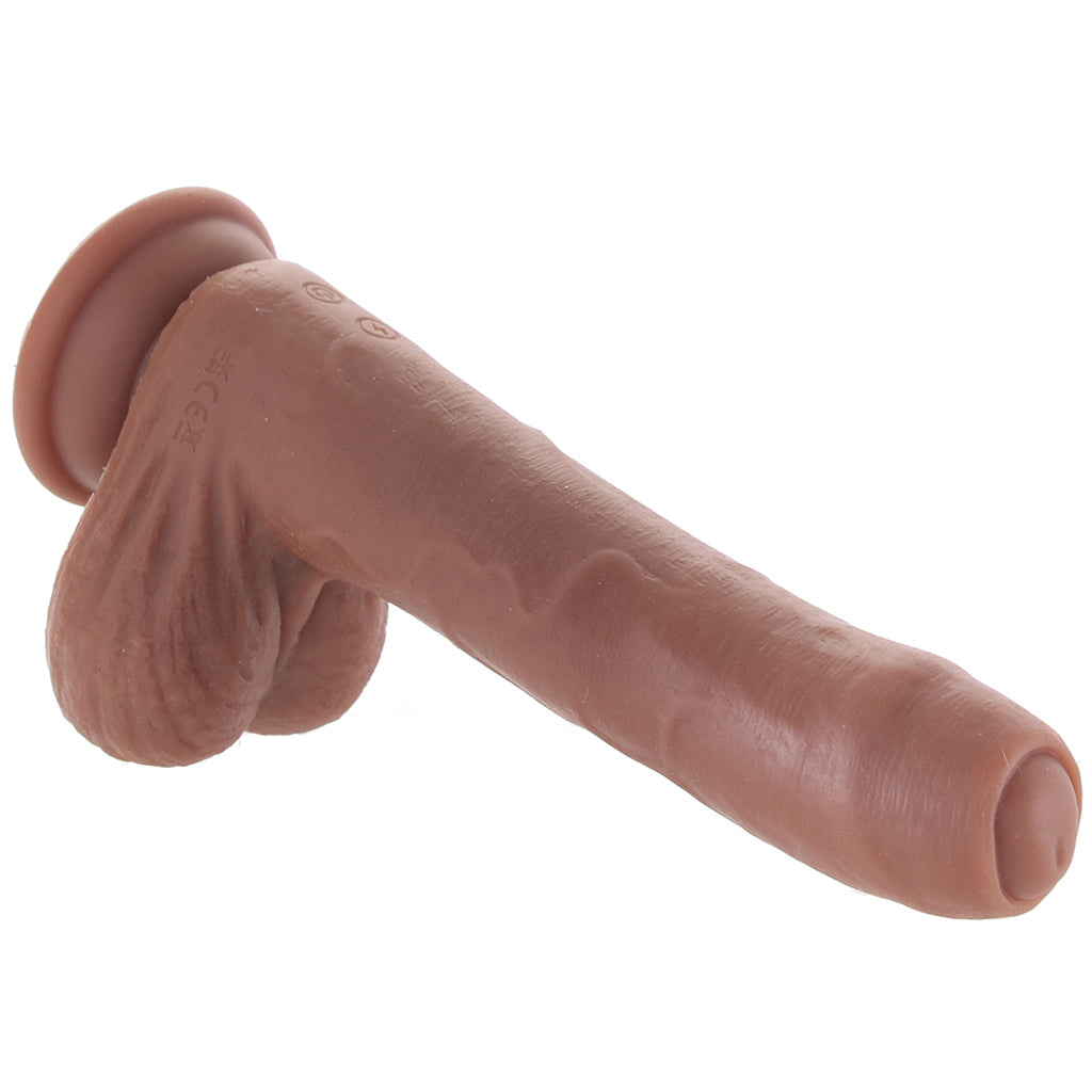 Peek A Boo 8 Inch Vibrating Dildo in Dark Vibrators > Realistic Vibrator Dildos