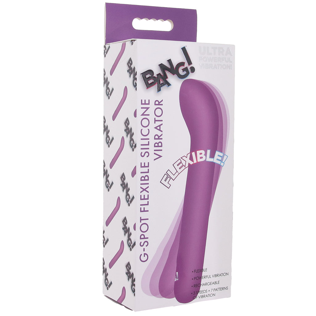 Bang! Flexible Silicone G-Spot Vibe in Purple Vibrators > G-Spot Vibrators