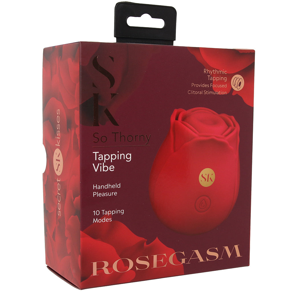 Secret Kisses Rosegasm So Thorny Tapping Vibe Vibrators > Clitoral Stimulators