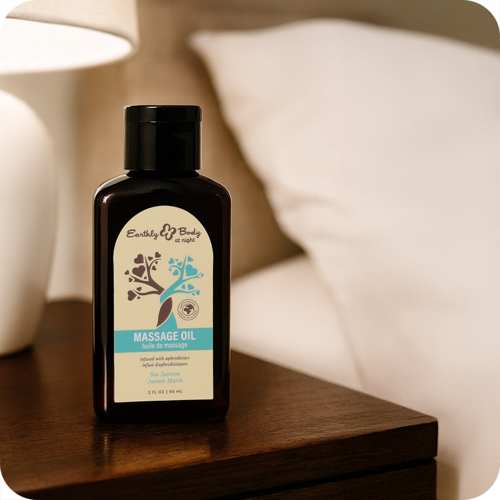 At Night Massage Oil 2oz/60ml in Sea Jasmine Lubes and Lotions > Erotic Massage Oils