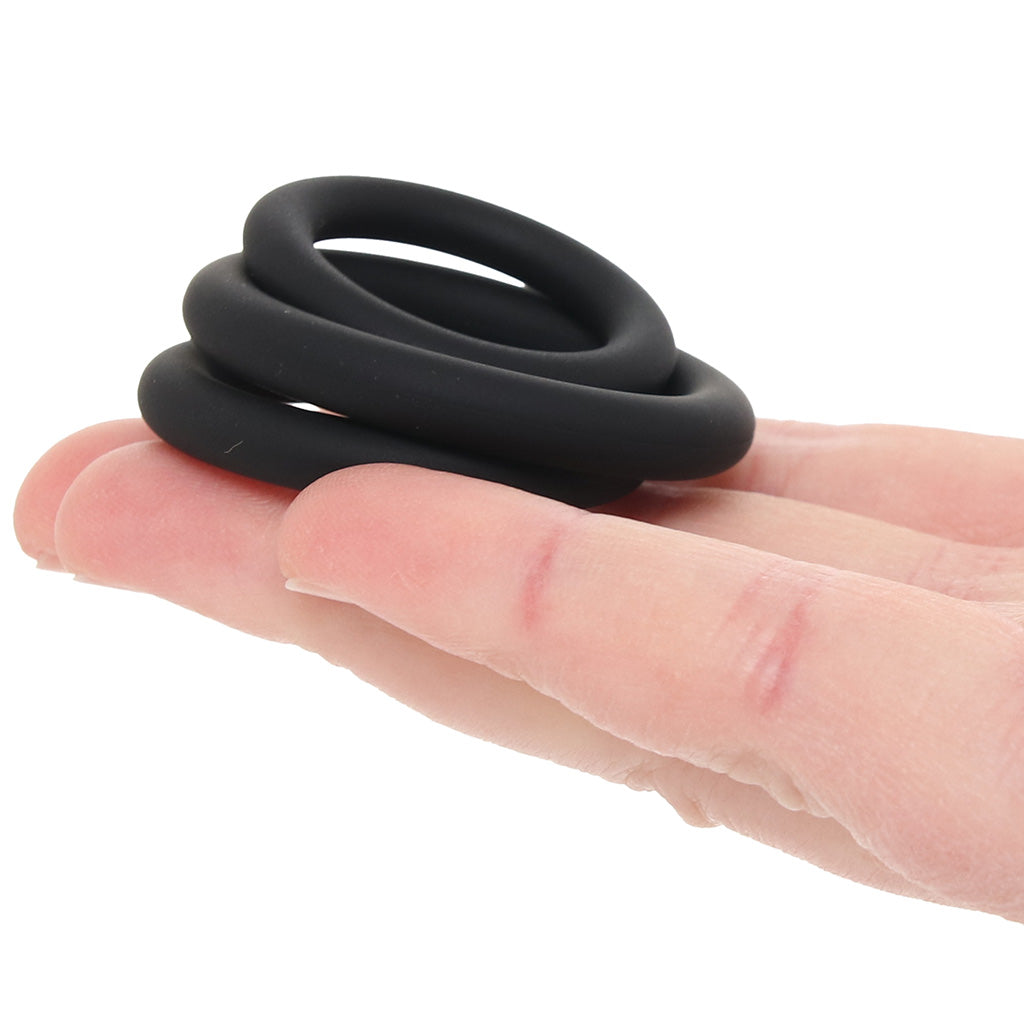 LEVELZ 3 Piece Classic Cock Ring Set in XS-M Cock Rings