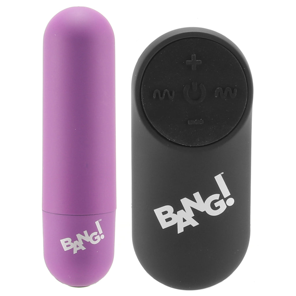 Bang! Remote Vibrating Bullet in Purple Vibrators > Bullet and Egg Vibrators