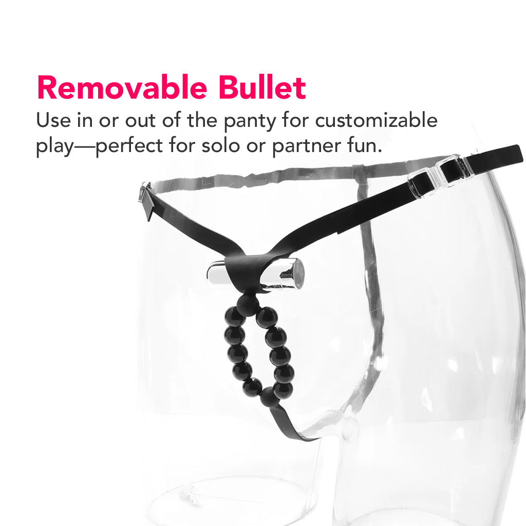 Lover's Cheeky Thong with Stroker Beads Vibrators > Wearable & Panty Vibrators