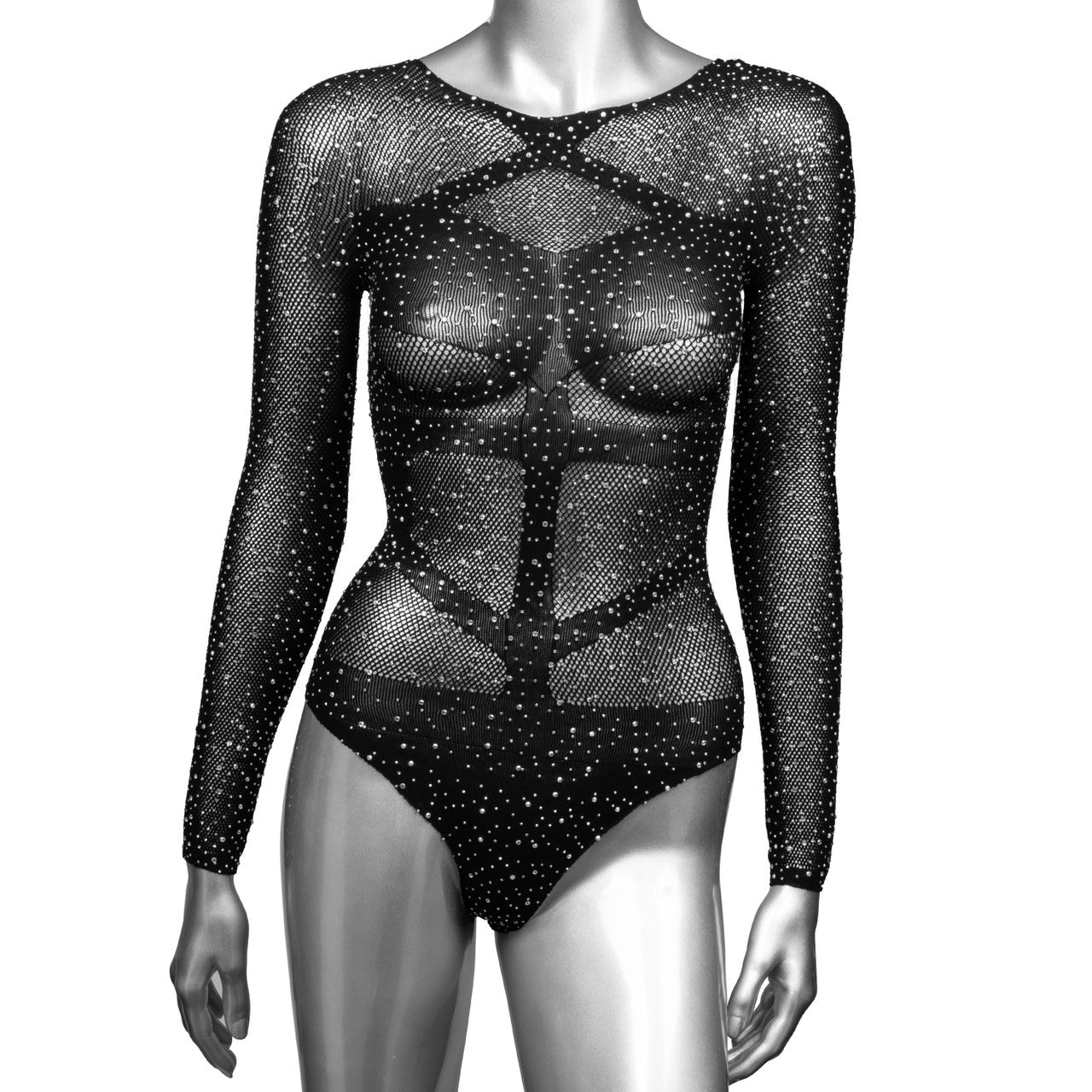 Radiance Long Sleeve Black Body Suit XL Lingerie > Lingerie