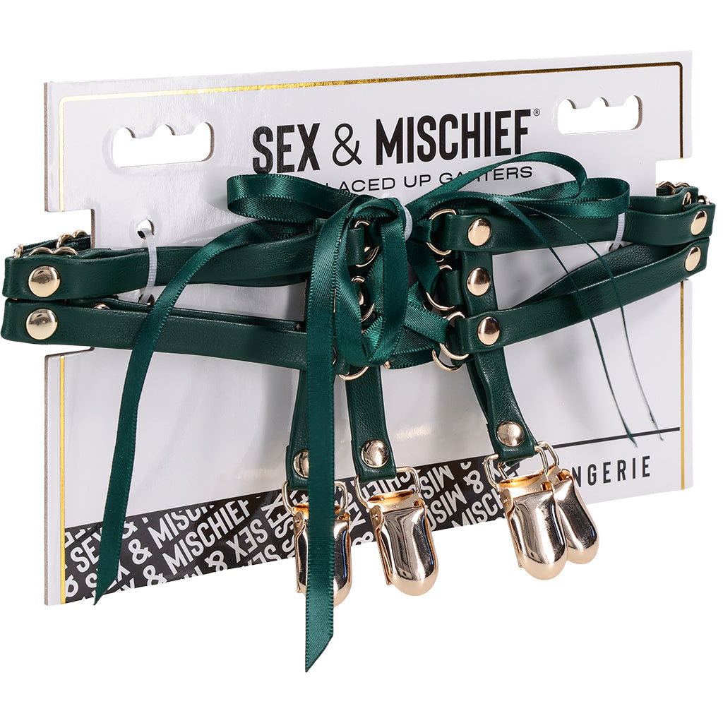 Sex & Mischief Indica Lace Up Garters Bondage and Fetish > Tools & Accessories