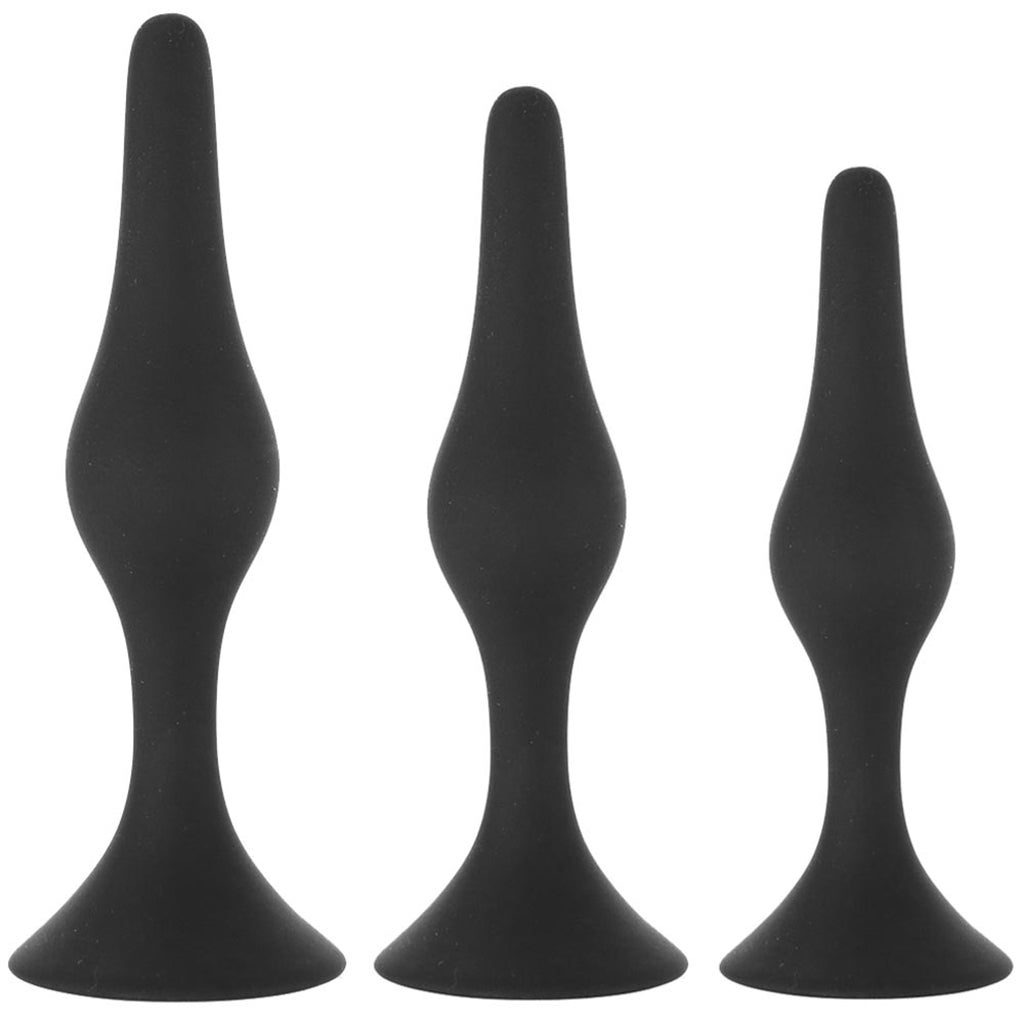 Anal Adventures Platinum Beginner Plug Kit Anal Sex Toys > Butt Plugs